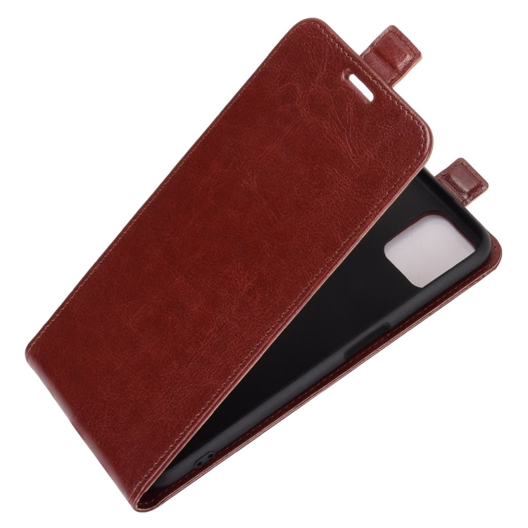 For OPPO A72 / A73 5G R64 Texture Single Vertical Flip Leather Protective Case with Card Slots & Photo Frame