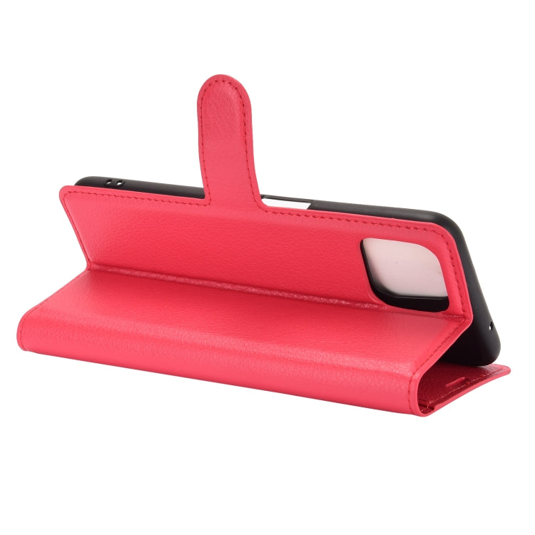 For OPPO A72 / A73 5G Litchi Texture Horizontal Flip Protective Case with Holder & Card Slots & Wallet