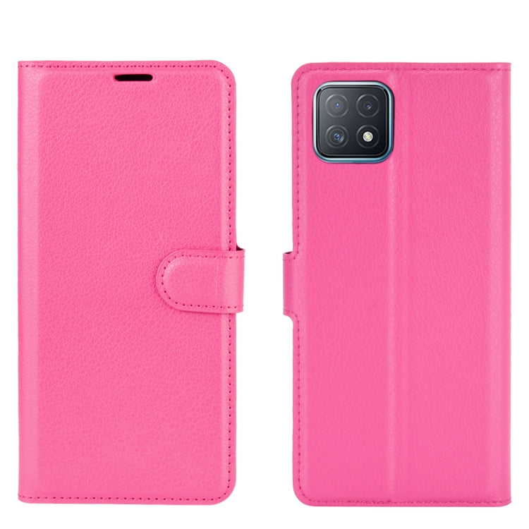 For OPPO A72 / A73 5G Litchi Texture Horizontal Flip Protective Case with Holder & Card Slots & Wallet