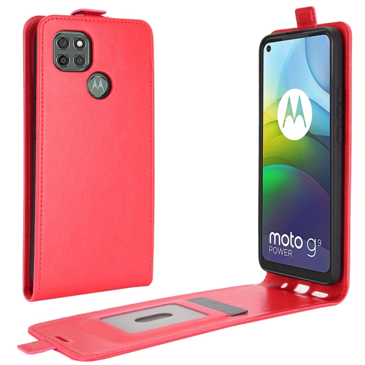 For Motorola Moto G9 Power R64 Texture Single Vertical Flip Leather Protective Case with Card Slots & Photo Frame