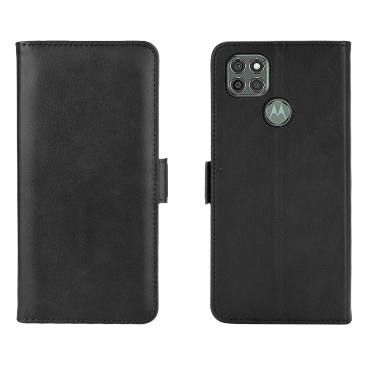 For Motorola Moto G9 Power Dual-side Magnetic Buckle Horizontal Flip Leather Case with Holder & Card Slots & Wallet