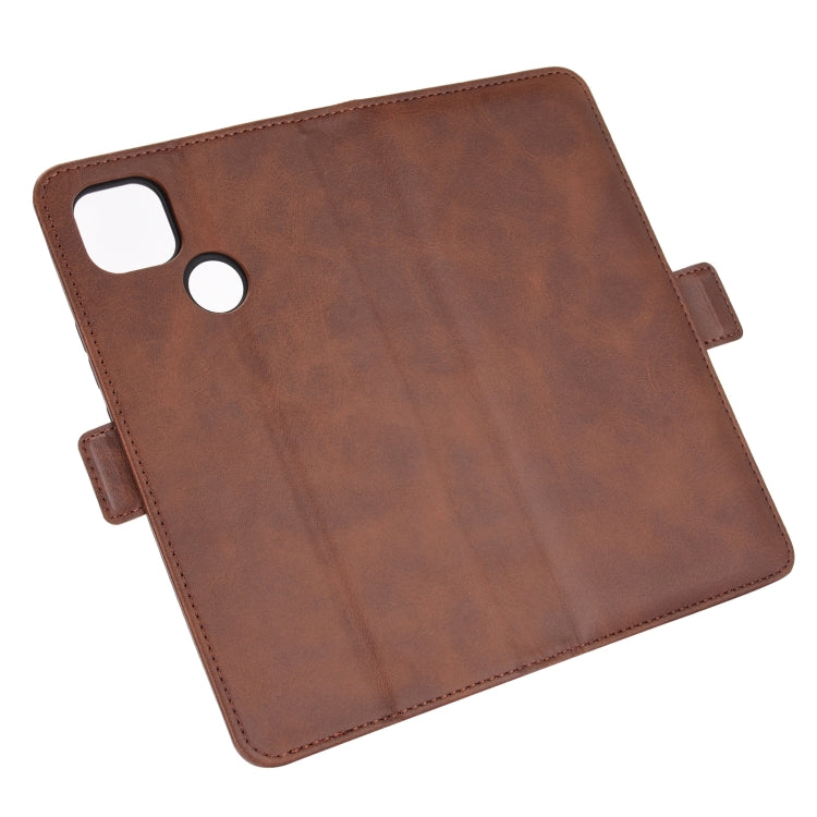 For Motorola Moto G9 Power Dual-side Magnetic Buckle Horizontal Flip Leather Case with Holder & Card Slots & Wallet