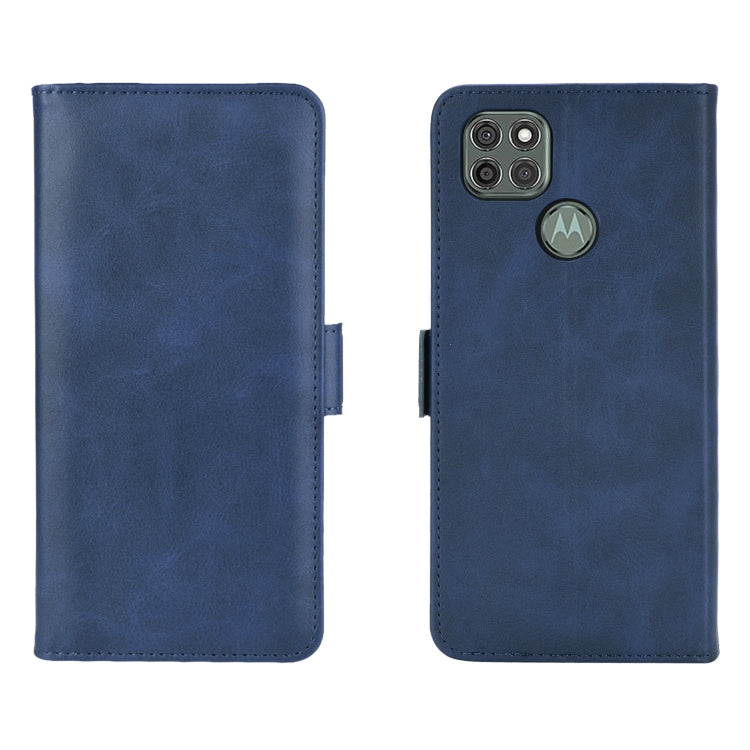 For Motorola Moto G9 Power Dual-side Magnetic Buckle Horizontal Flip Leather Case with Holder & Card Slots & Wallet