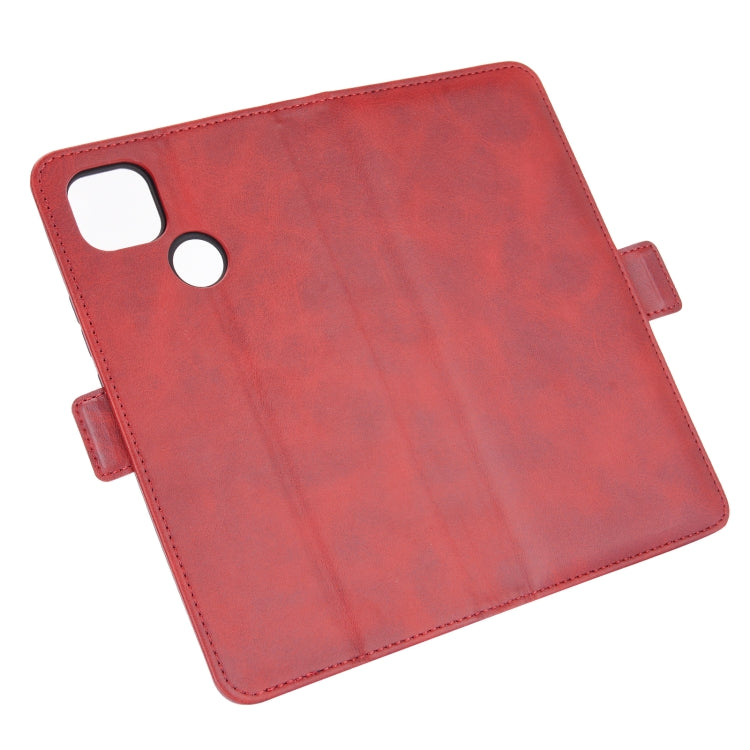 For Motorola Moto G9 Power Dual-side Magnetic Buckle Horizontal Flip Leather Case with Holder & Card Slots & Wallet