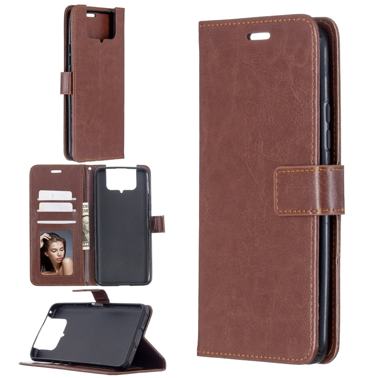 For Asus Zenfone 7 ZS670KS Crazy Horse Texture Horizontal Flip Leather Case with Holder & Card Slots & Wallet & Photo Frame