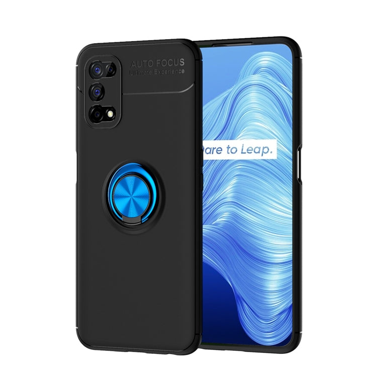 For OPPO Realme 7 Pro Metal Ring Holder 360 Degree Rotating TPU Case