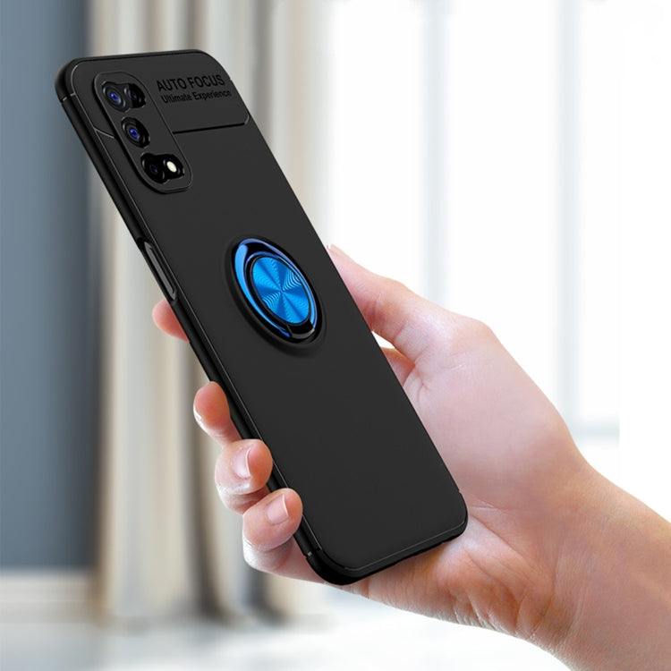 For OPPO Realme 7 Pro Metal Ring Holder 360 Degree Rotating TPU Case