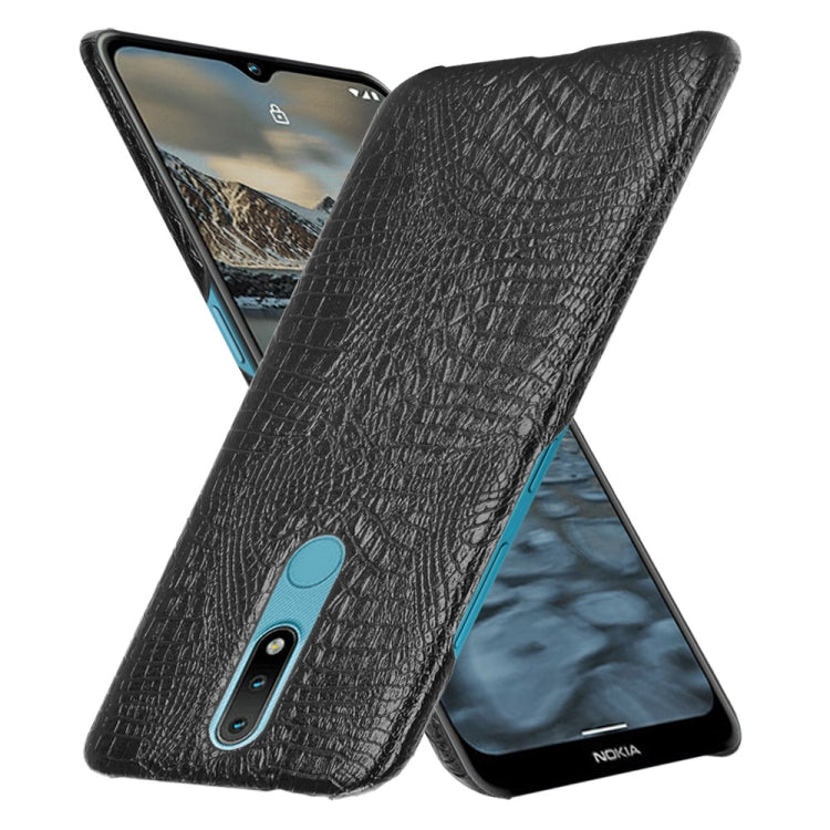 For Nokia 2.4 Shockproof Crocodile Texture PC + PU Case