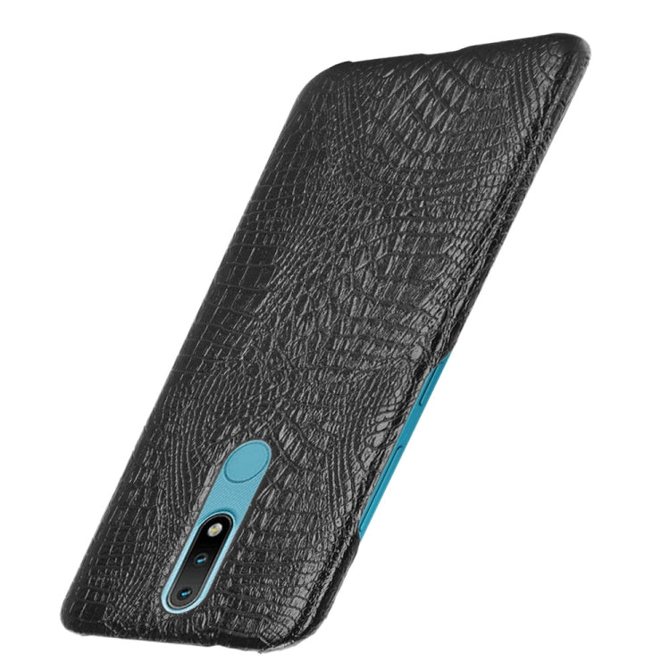 For Nokia 2.4 Shockproof Crocodile Texture PC + PU Case
