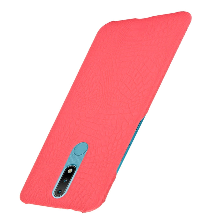 For Nokia 2.4 Shockproof Crocodile Texture PC + PU Case