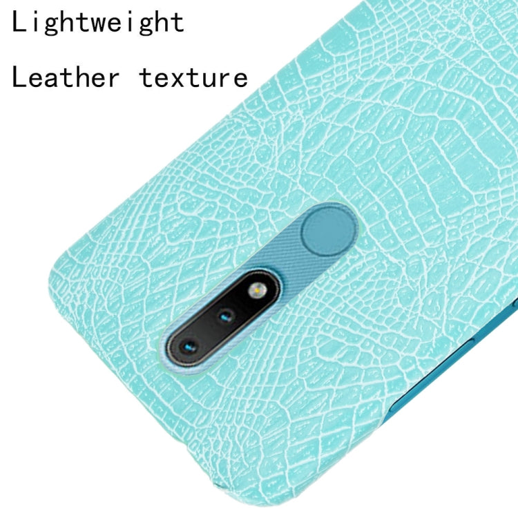 For Nokia 2.4 Shockproof Crocodile Texture PC + PU Case