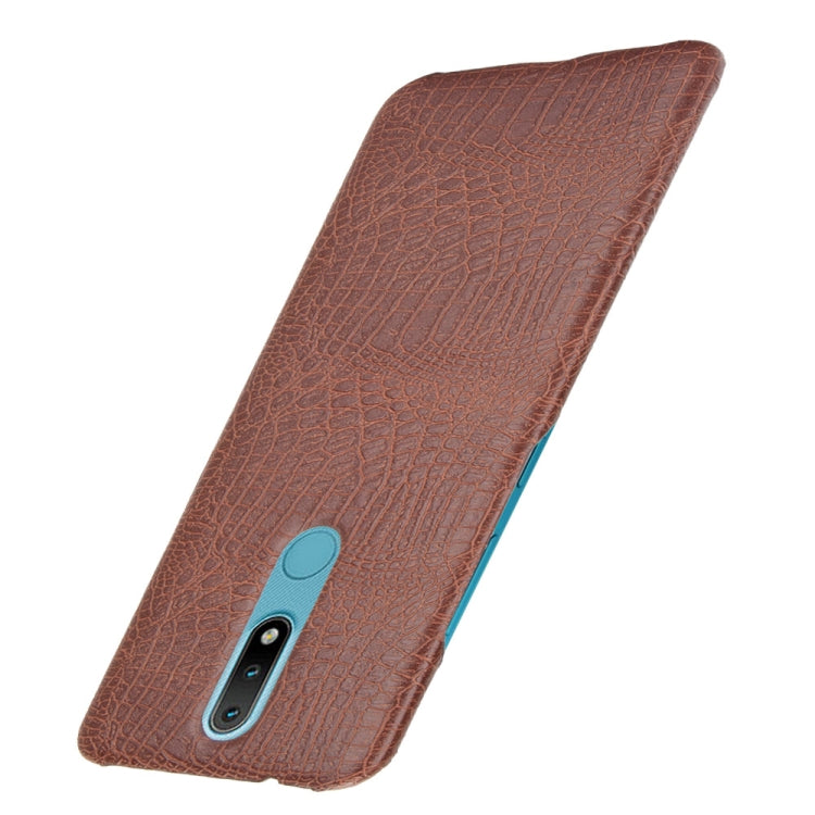 For Nokia 2.4 Shockproof Crocodile Texture PC + PU Case