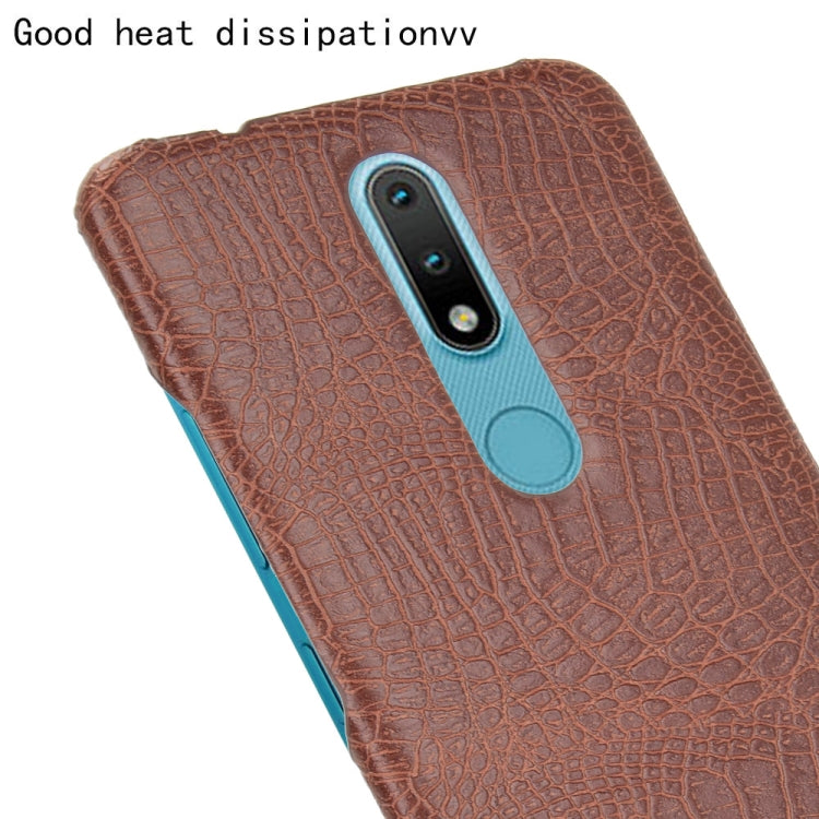 For Nokia 2.4 Shockproof Crocodile Texture PC + PU Case