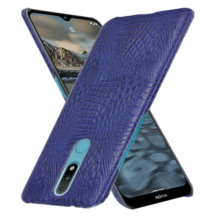 For Nokia 2.4 Shockproof Crocodile Texture PC + PU Case