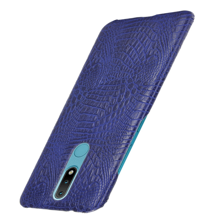 For Nokia 2.4 Shockproof Crocodile Texture PC + PU Case