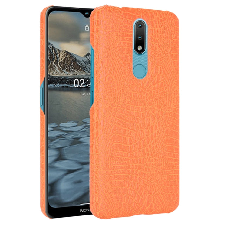 For Nokia 2.4 Shockproof Crocodile Texture PC + PU Case