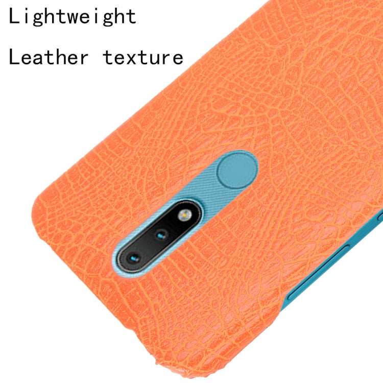 For Nokia 2.4 Shockproof Crocodile Texture PC + PU Case