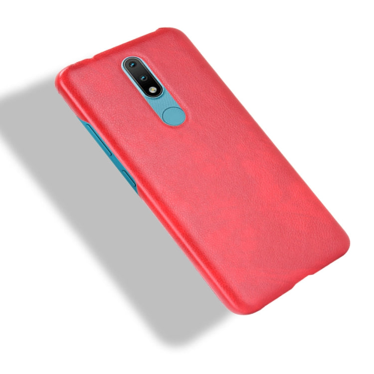 For Nokia 2.4 Shockproof Litchi Texture PC + PU Case