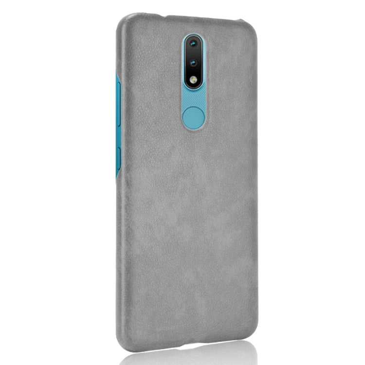 For Nokia 2.4 Shockproof Litchi Texture PC + PU Case