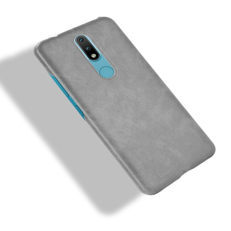 For Nokia 2.4 Shockproof Litchi Texture PC + PU Case