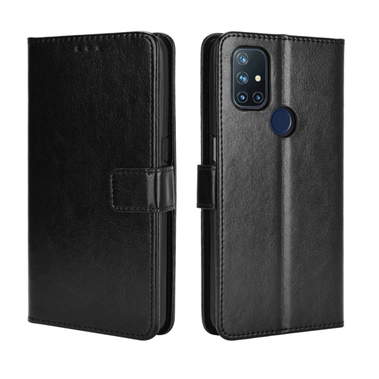 For OnePlus Nord N10 5G Retro Crazy Horse Texture Horizontal Flip Leather Case with Holder & Card Slots & Photo Frame