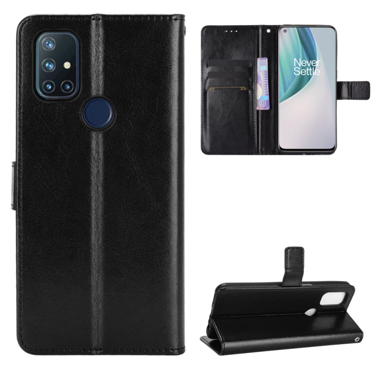 For OnePlus Nord N10 5G Retro Crazy Horse Texture Horizontal Flip Leather Case with Holder & Card Slots & Photo Frame
