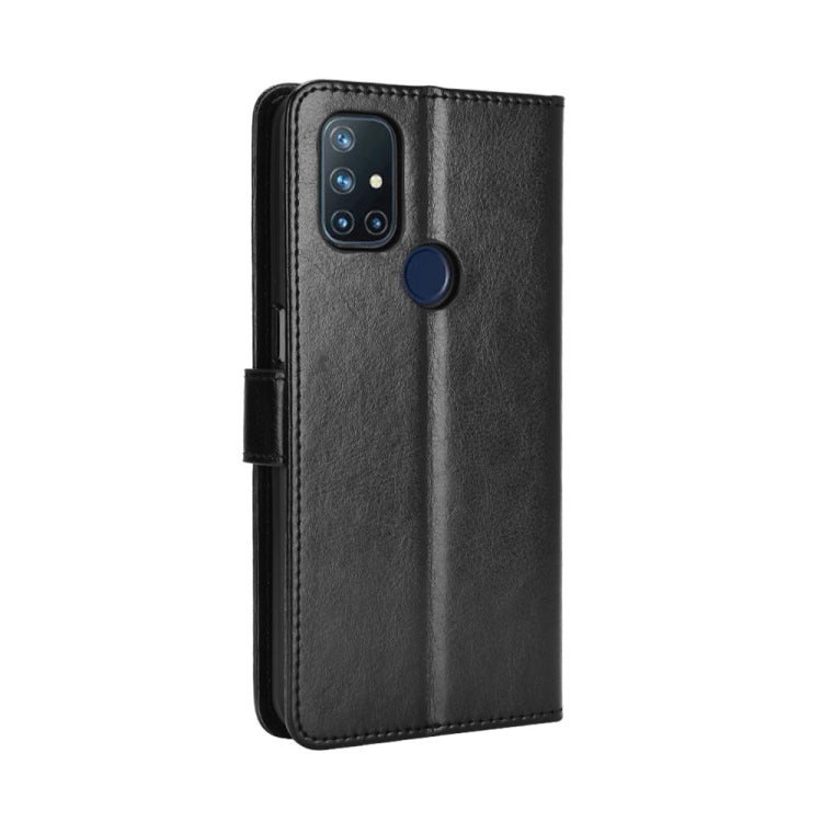 For OnePlus Nord N10 5G Retro Crazy Horse Texture Horizontal Flip Leather Case with Holder & Card Slots & Photo Frame