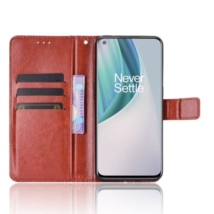 For OnePlus Nord N10 5G Retro Crazy Horse Texture Horizontal Flip Leather Case with Holder & Card Slots & Photo Frame