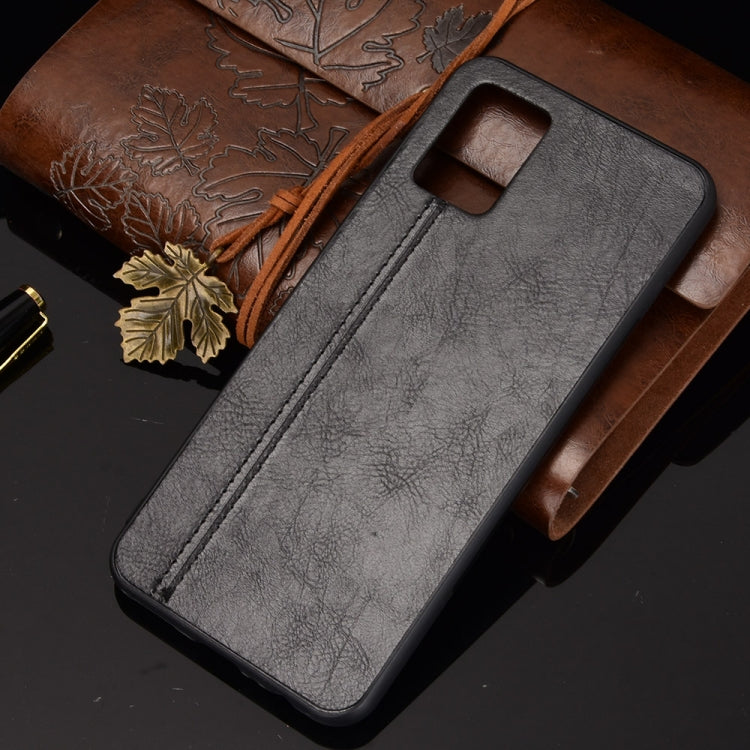 For Vivo V20 Shockproof Sewing Cow Pattern Skin PC + PU + TPU Case