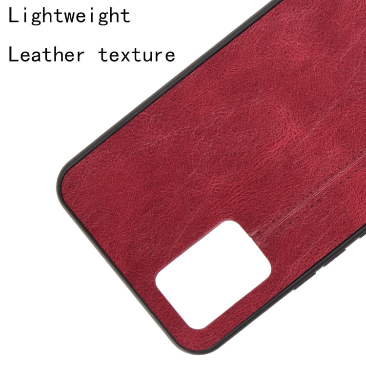 For Vivo V20 Shockproof Sewing Cow Pattern Skin PC + PU + TPU Case