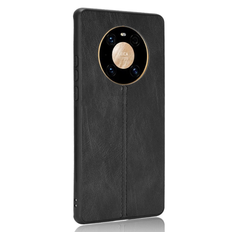 For Huawei Mate 40 Pro+ Shockproof Sewing Cow Pattern Skin PC + PU + TPU Case