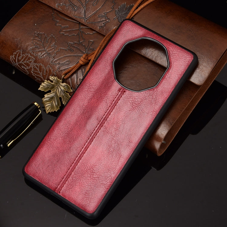 For Huawei Mate 40 RS Porsche Design Shockproof Sewing Cow Pattern Skin PC + PU + TPU Case