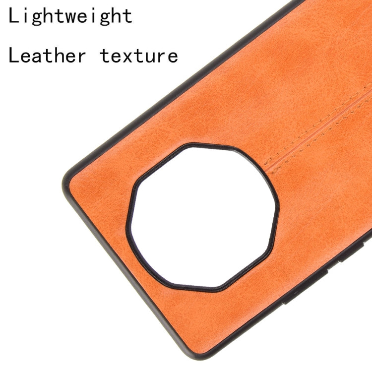 For Huawei Mate 40 RS Porsche Design Shockproof Sewing Cow Pattern Skin PC + PU + TPU Case