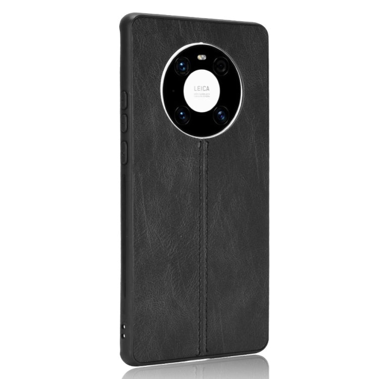 For Huawei Mate 40 Shockproof Sewing Cow Pattern Skin PC + PU + TPU Case