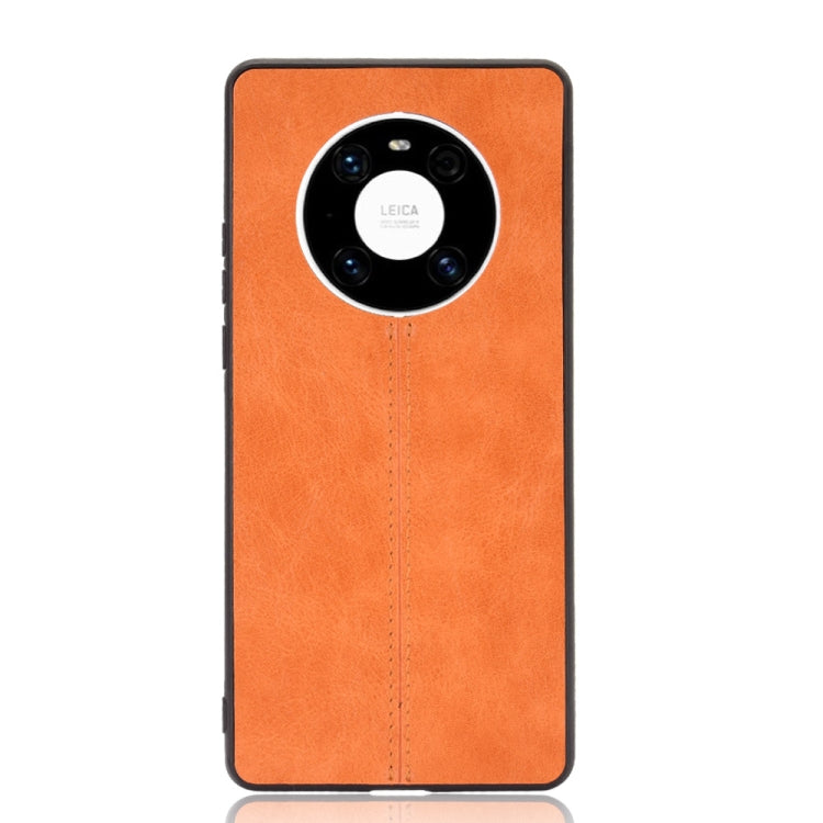 For Huawei Mate 40 Shockproof Sewing Cow Pattern Skin PC + PU + TPU Case