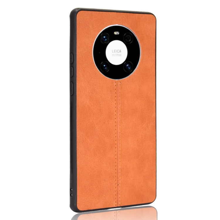 For Huawei Mate 40 Shockproof Sewing Cow Pattern Skin PC + PU + TPU Case