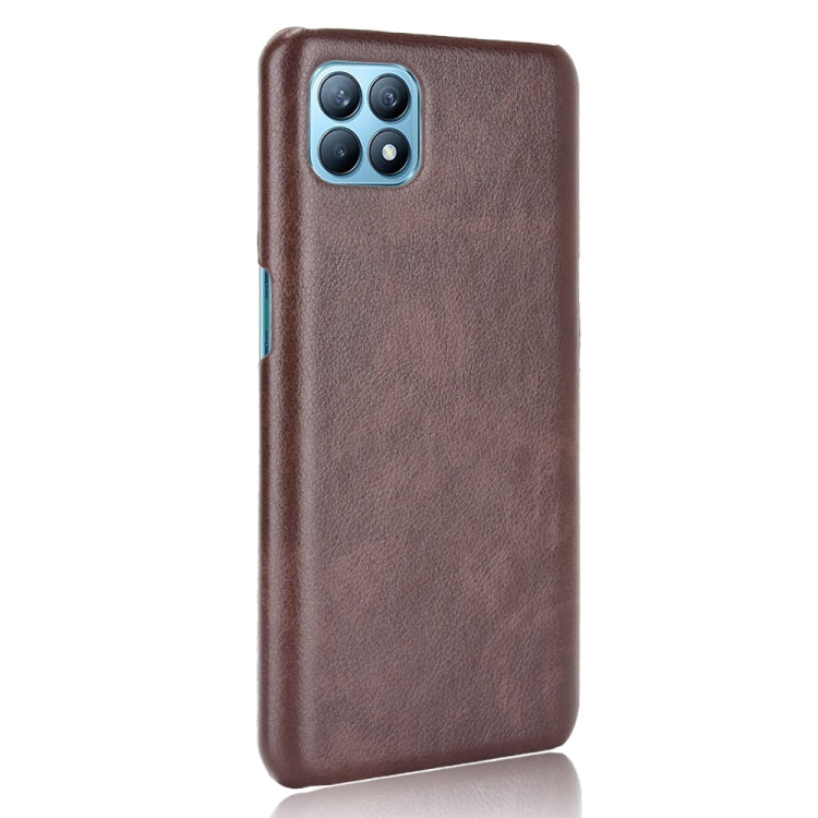 For OPPO Reno4 SE Shockproof Litchi Texture PC + PU Case