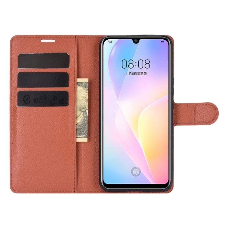For Huawei nova 8 SE Litchi Texture Horizontal Flip Protective Case with Holder & Card Slots & Wallet