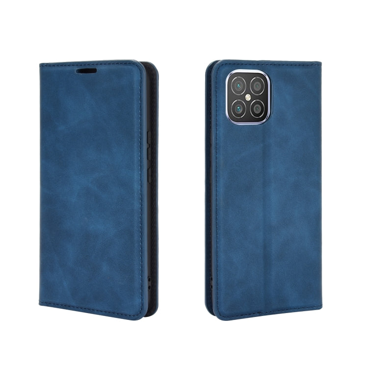For Huawei nova 8 SE Retro-skin Business Magnetic Suction Leather Case with Holder & Card Slots & Wallet