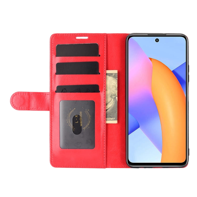 For Huawei Honor 10X Lite R64 Texture Single Horizontal Flip Leather Case with Holder & Card Slots & Wallet& Photo Frame