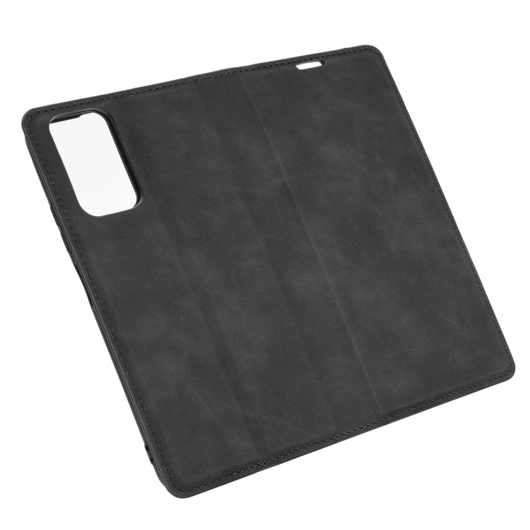 For Huawei Honor 10X Lite Retro-skin Business Magnetic Suction Leather Case with Holder & Card Slots & Wallet