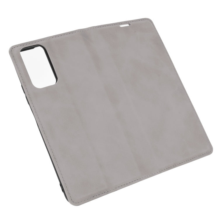 For Huawei Honor 10X Lite Retro-skin Business Magnetic Suction Leather Case with Holder & Card Slots & Wallet