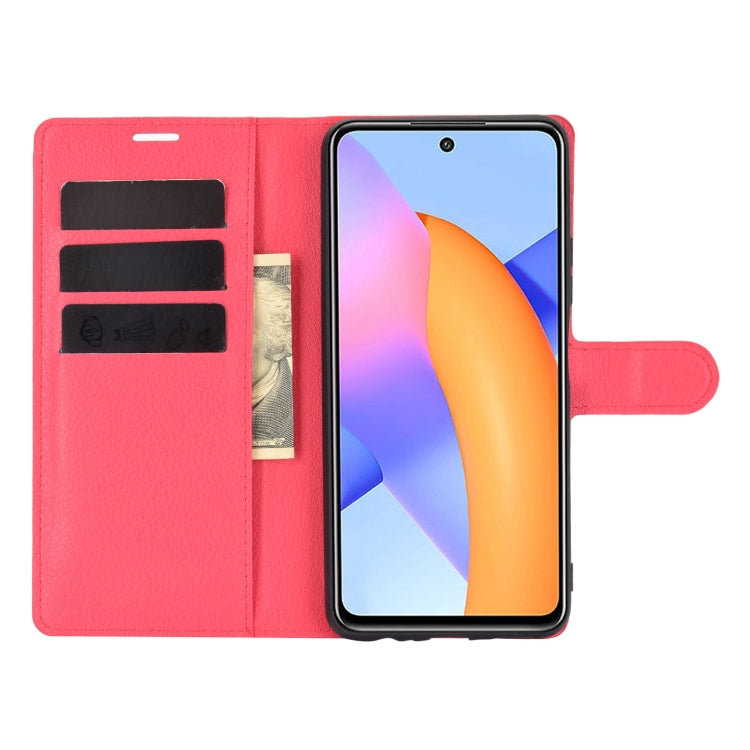 For Huawei Honor 10X Lite Litchi Texture Horizontal Flip Protective Case with Holder & Card Slots & Wallet