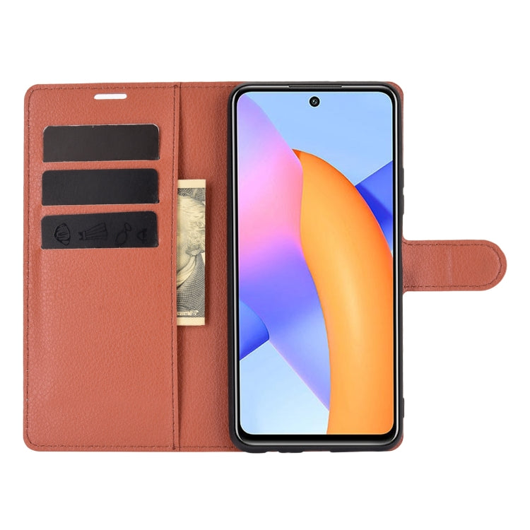 For Huawei Honor 10X Lite Litchi Texture Horizontal Flip Protective Case with Holder & Card Slots & Wallet