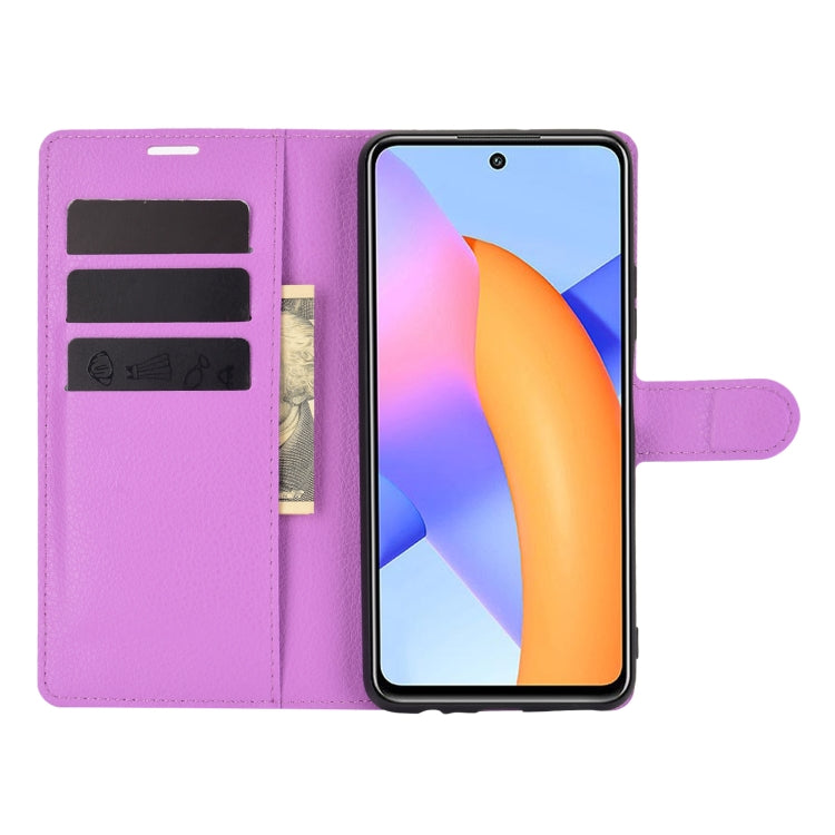 For Huawei Honor 10X Lite Litchi Texture Horizontal Flip Protective Case with Holder & Card Slots & Wallet