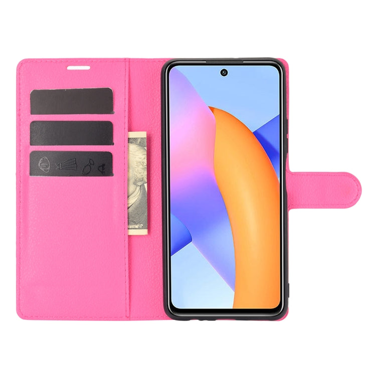 For Huawei Honor 10X Lite Litchi Texture Horizontal Flip Protective Case with Holder & Card Slots & Wallet