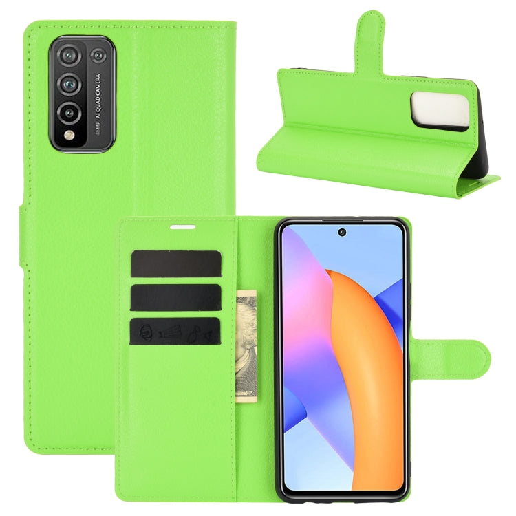 For Huawei Honor 10X Lite Litchi Texture Horizontal Flip Protective Case with Holder & Card Slots & Wallet