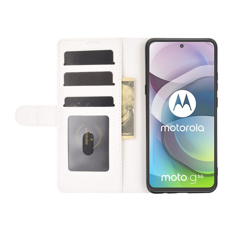 For Motorola Moto G 5G R64 Texture Single Horizontal Flip Protective Case with Holder & Card Slots & Wallet& Photo Frame