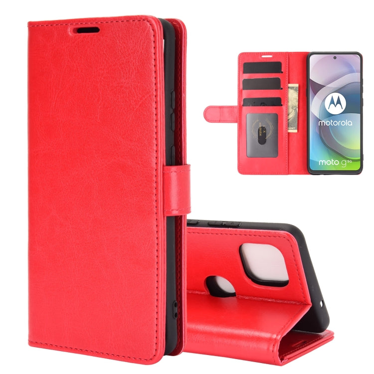 For Motorola Moto G 5G R64 Texture Single Horizontal Flip Protective Case with Holder & Card Slots & Wallet& Photo Frame