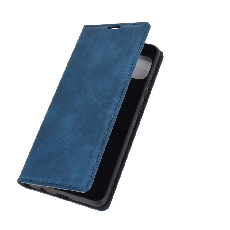 For Motorola Moto G 5G Retro-skin Business Magnetic Suction Leather Case with Holder & Card Slots & Wallet